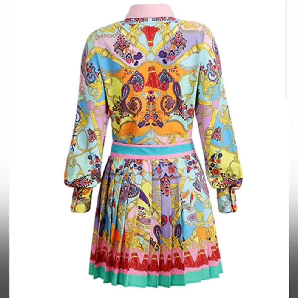 Vibrant Multicolor Women's Dress - Picture 2 of 16